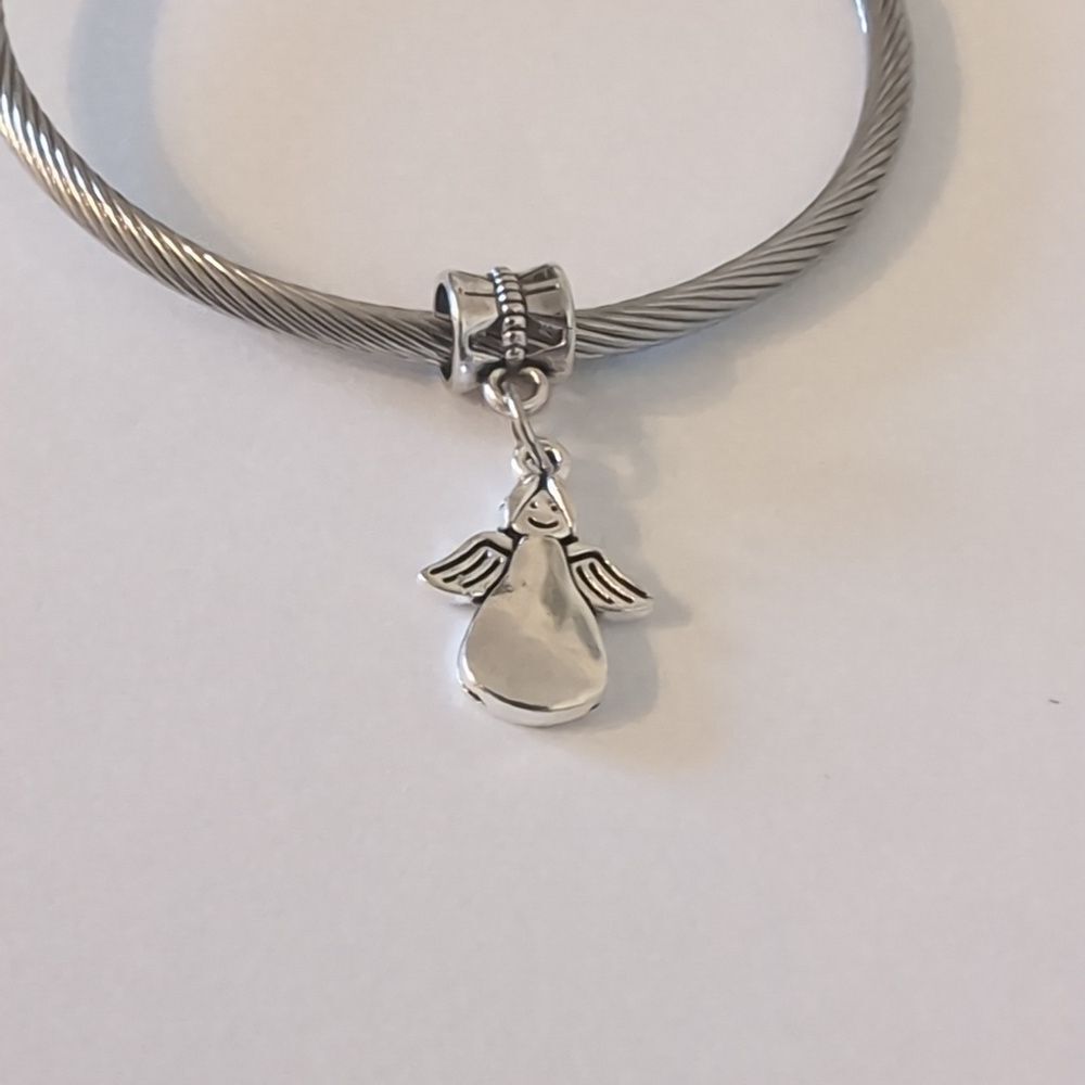 Silver Angel Dangle Charm for Pandora Style Bracelet‎